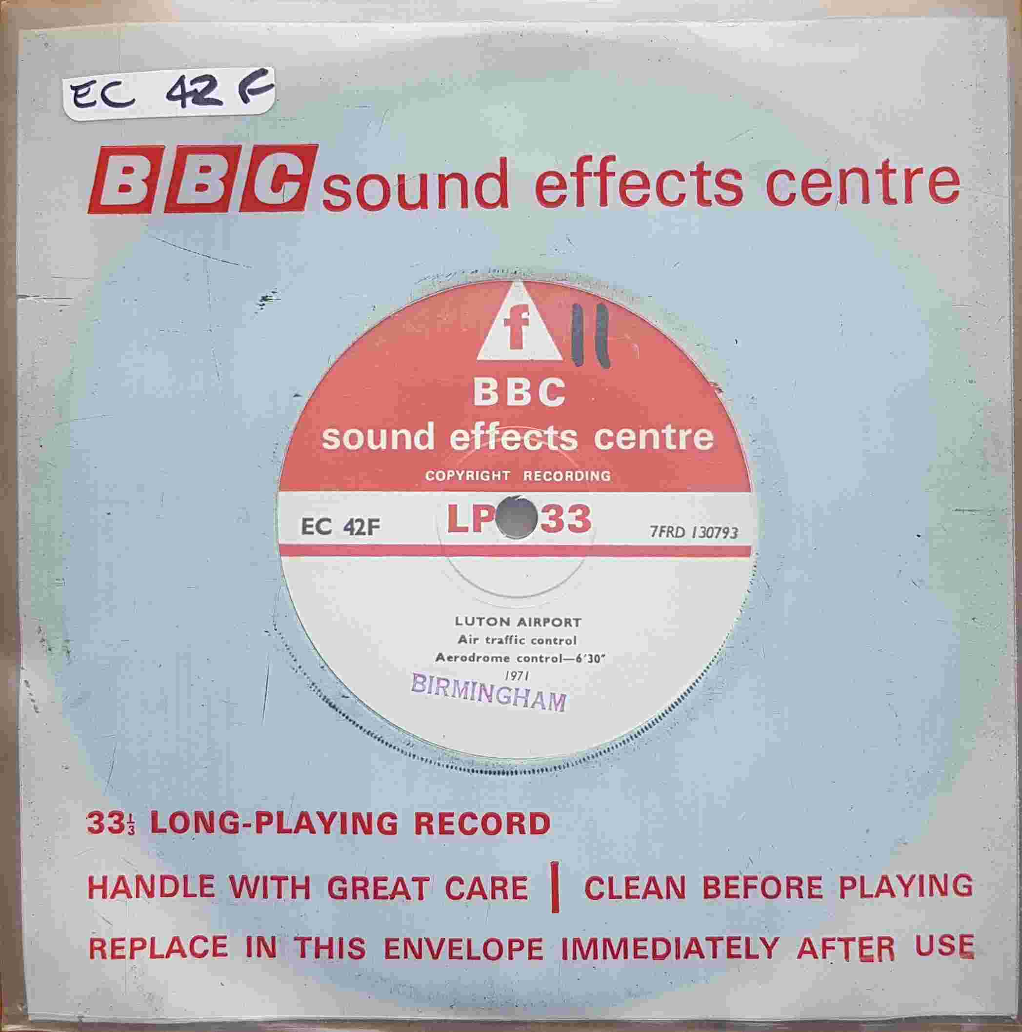 Picture of EC 42F Luton airport - Air traffic control 1971 by artist Not registered from the BBC records and Tapes library